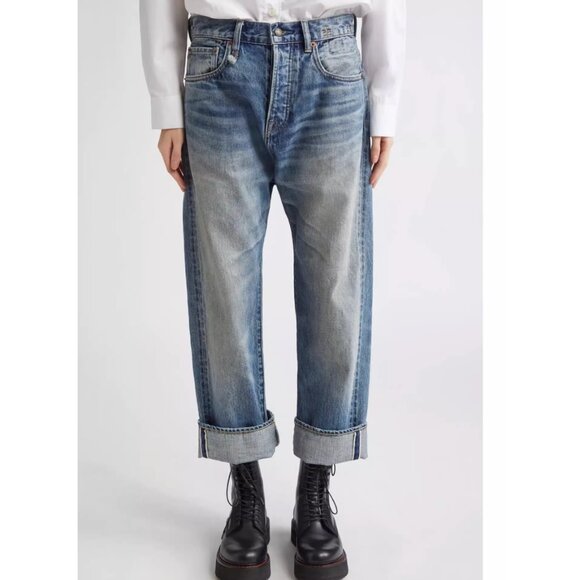 NWT R13 Tailored Drop Cuffed Jeans 24/26/27 Estin Selvedge Blue - Picture 3 of 11
